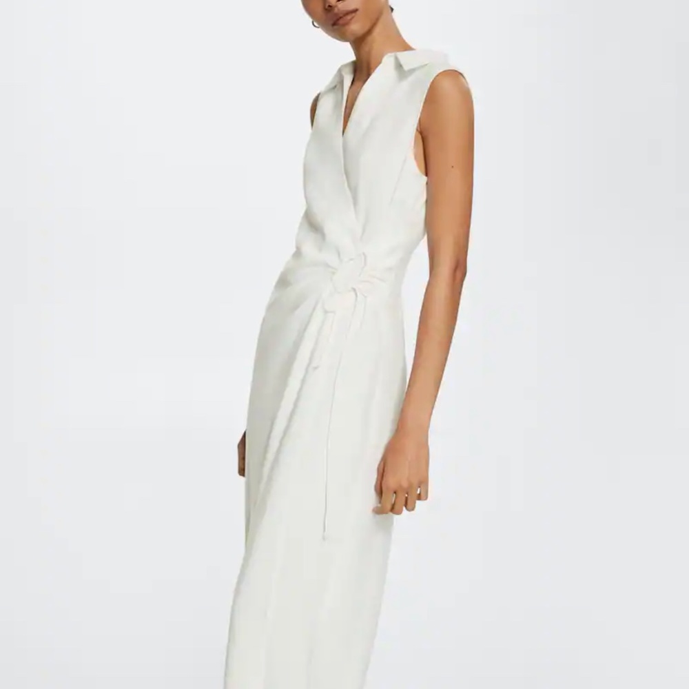 Mango Shirt Collar Dress